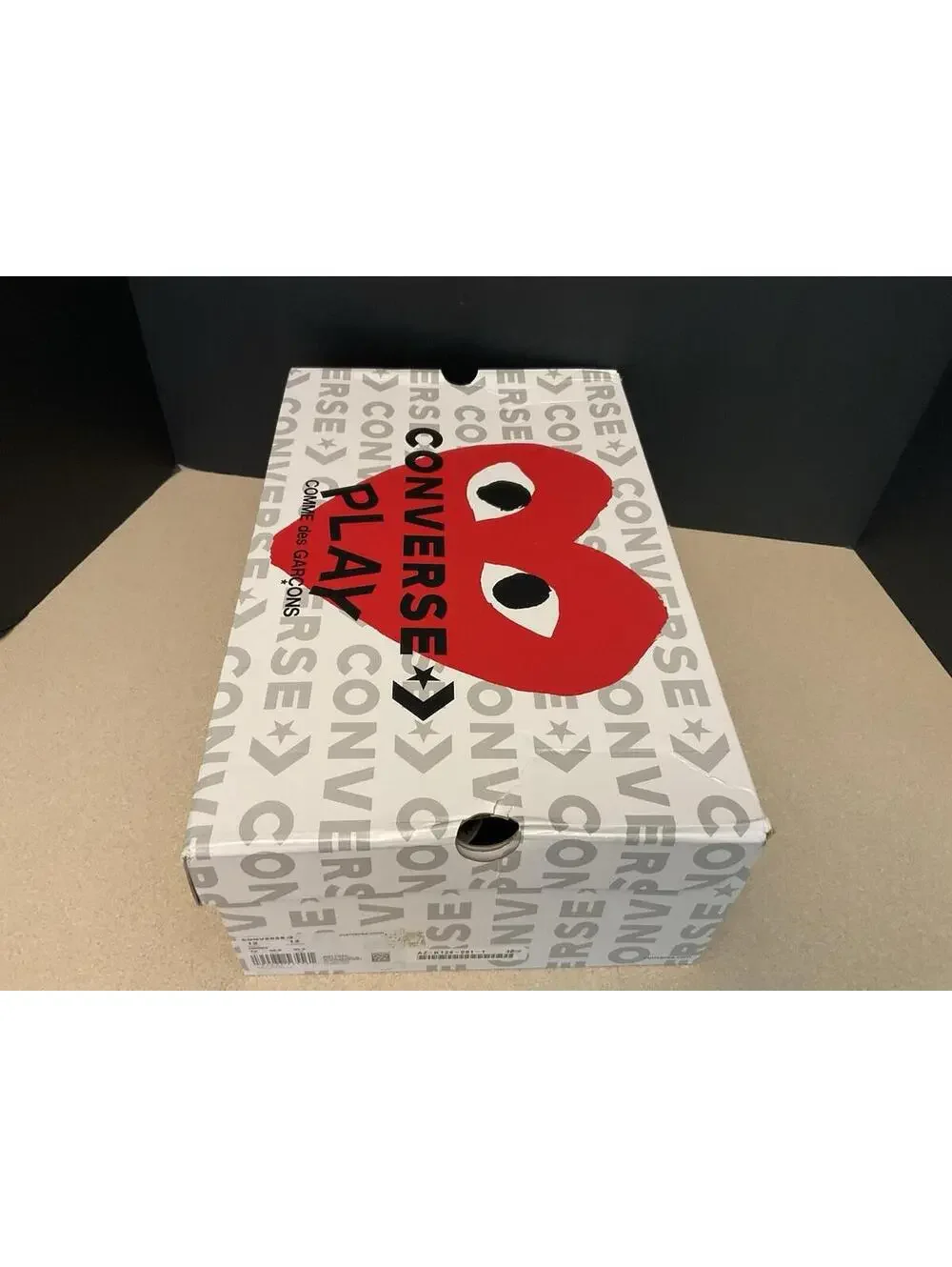 New! Mens Converse CDG Chuck Taylor All Star 70 Hi Comme des Garcons PLAY. SZ 12 - Picture 3 of 9
